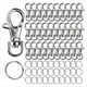 thumbnail image 1 of Mosquetones y Llaveros Giratorios de Metal, 30 Cierres Pequeños de Langosta y 30 Aros para , 60 Unidades, 1 of 5