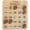 American Football, variant on Ball Bingo Game Valentine's Day Wooden Adult Party Game Bingo Card Game