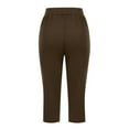 thumbnail image 6 of Wo-Fusoul Womens Summer Pants Women's 7-Length Athletic Pants with Loose Fit Pocket, Casual Wear Womens Cropped Pants, 6 of 7