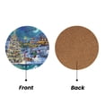 thumbnail image 2 of Xecao Christmas Tree for MDF Cork Coaster 4 Pcs,Drink Coasters,Suit for House Warming Gifts New Home ,Coffee Table Decor-Round Shape, 2 of 7