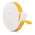 thumbnail image 1 of Burlete blanco para puertas de 32,8 pies, rollo de cinta de espuma de alta densidad, sello de burlete adhesivo de goma de neopreno, aislamiento de ventanas,, 1 of 5