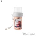 thumbnail image 2 of Sealed Food Storage Box Double-Layer Transparent Fruit Cup Milk Leak-Proof Can, 2 of 10