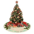 thumbnail image 5 of Beach House Christmas Christmas Tree Skirt 36" For Xmas Halloween New Year Ornaments Decoration Holiday Party Home Tree Mat Decor, 5 of 5