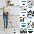 thumbnail image 3 of Electric Spin Scrubber - Cordless Cleaning Brush with 8 Heads & Long Handle Power Shower Scrubber for Bathroom Kitchen Tile Floor, White, 3 of 6