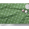 thumbnail image 2 of Soimoi Green Poly Georgette Fabric Filigree Damask Print Fabric by Yard 42 Inch Wide, 2 of 3