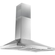Range Hood 36-inch Wall Mount Vent Hood Stainless Steel Ducted/Ductless 3 Speed Exhaust Fan