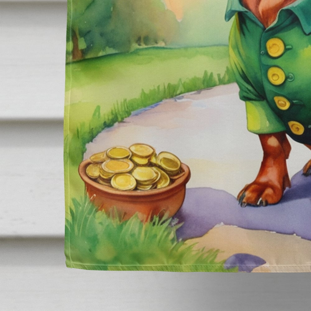Dachshund St Patrick's Day House Flag 28 in x 40 in