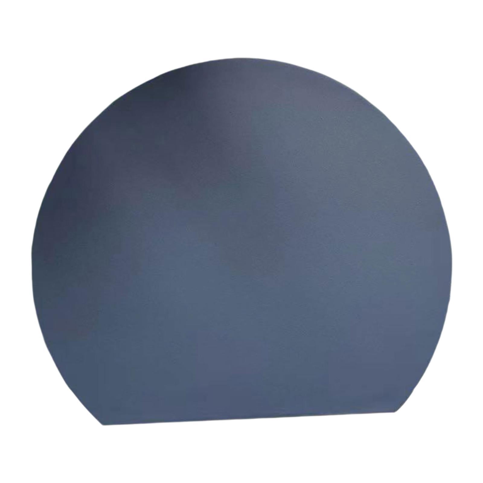 Dualoai Chopping Board Convenient Half Round Cutting Mat for Fruits Vegetables Meats Gray S