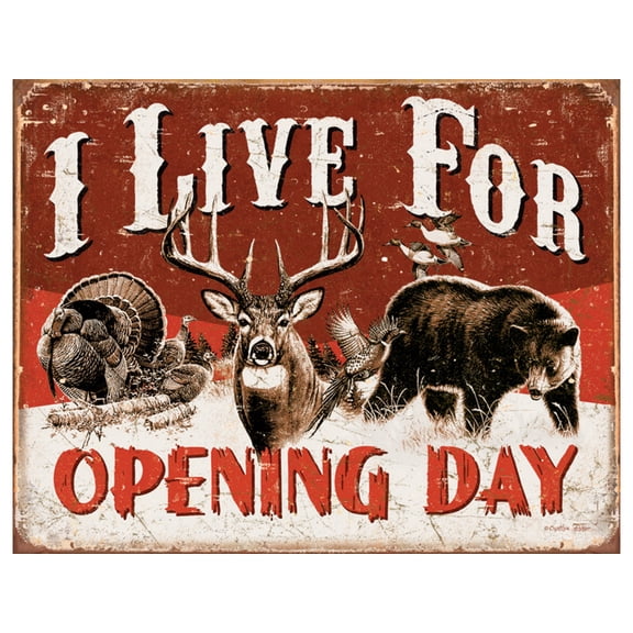 Tin Signs Live For Opening Day Tin Sign TSN