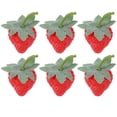 thumbnail image 3 of 6 Pcs Barrettes Uniques à la Fraise pour Femmes Partage avec des Amis, 3 of 8