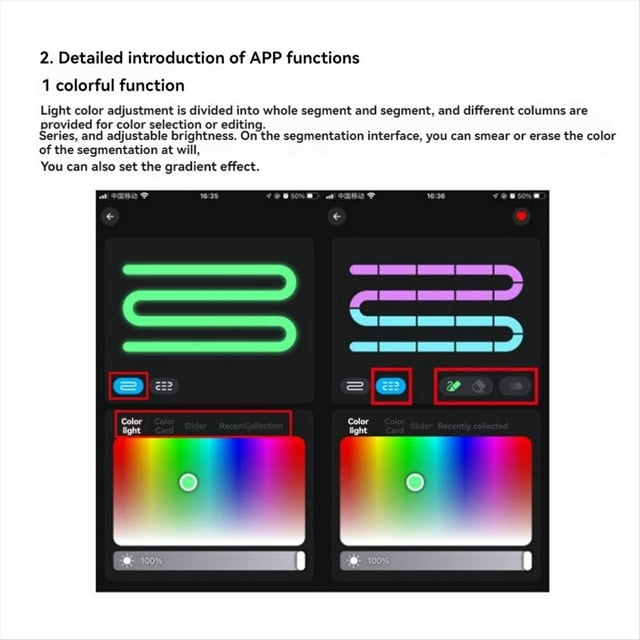 Controlador LED 44 Teclas Bluetooth Activado por Voz Atenuación Inteligente Temperatura de Color Tira Controlador de Luz B