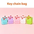 thumbnail image 3 of De Burbujas De Empuje Muñeco De Nieve De Navidad Monedero Llavero Bolsa Antiestrés Juguete De Descompresión De Silicona Moyic HA045173-05, 3 of 6