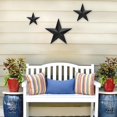thumbnail image 4 of Estrella decorativa de pared JoyEvy 6, 9 pulgadas, 12 pulgadas, hierro negro, rústico, vintage, 4 of 8