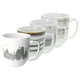 thumbnail image 3 of Juego de Tazas de Porcelana Crown Baccara 4 piezas 355 ml, 3 of 4