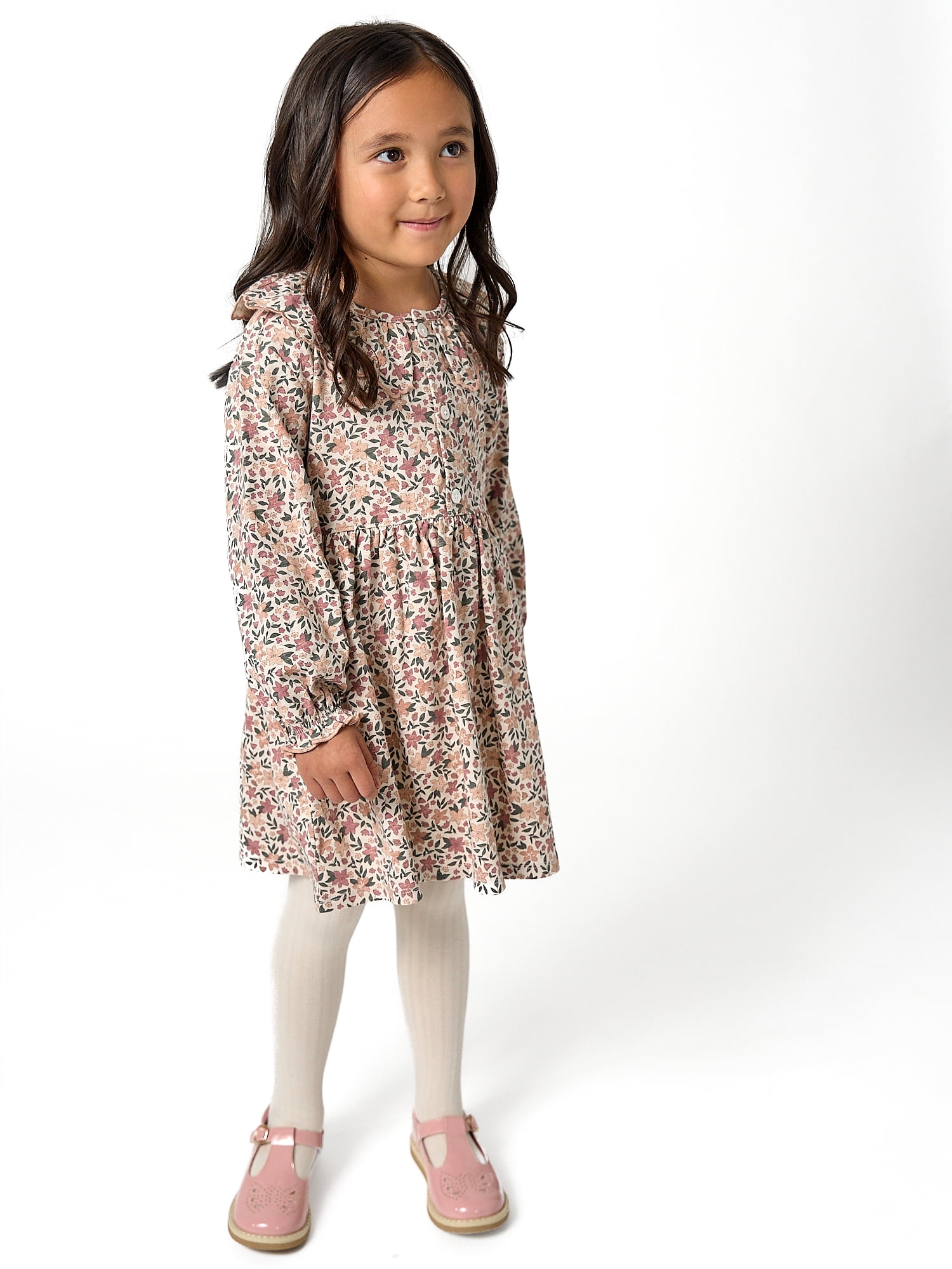 Modern Moments by Gerber Toddler Girl Collar Dress, Sizes 12 Months - 5T
