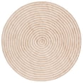thumbnail image 2 of Safavieh Easy Care Beckah Geometric Machine Washable Area Rug, Orange/Ivory, 6' x 6' Round, 2 of 7