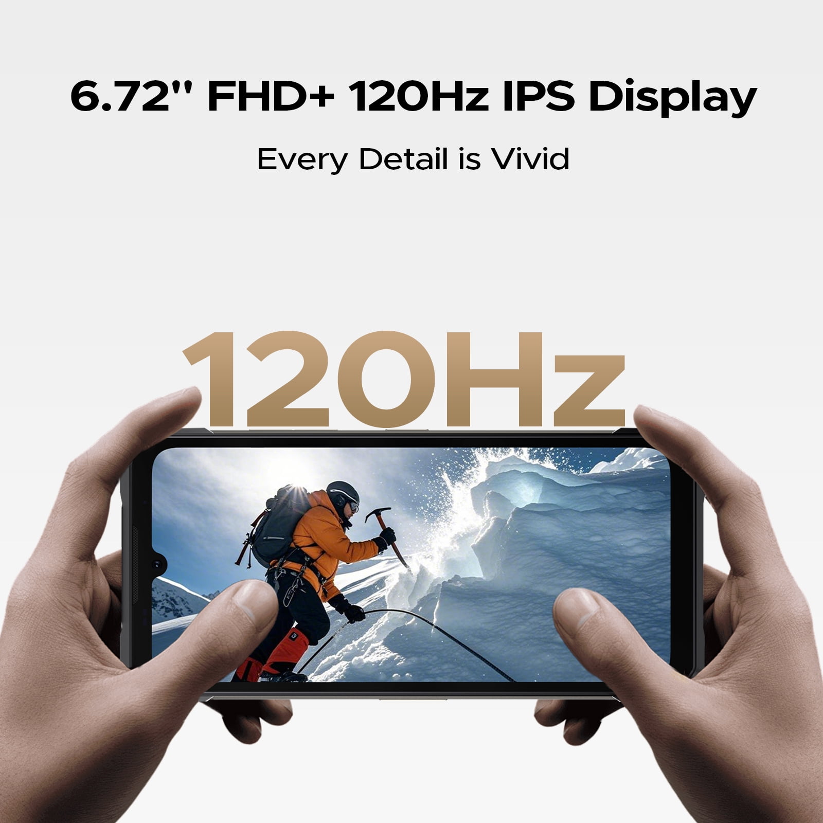 DOOGEE S200 Max 5G Rugged Phone Unlocked, Rugged Smartphone with 1.3" Rear Screen,22000mAh/66W,36GB+512GB/TF 2TB,108MP+20MP Night Vision Camera,6.72" FHD+/120Hz,Dual Unlock/NFC/5G Dual SIM Android 15