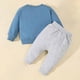 thumbnail image 3 of Odeerbi 0-3 Años Niños Algodón Conjuntos Manga Larga Sudadera Pantalones Jogger Conjunto Dos Piezas, 3 of 4