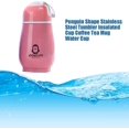 thumbnail image 1 of Lindo vaso de acero inoxidable con forma de pingüino, taza térmica para café, té, taza de agua, botella térmica para viajes, color rosa, 1 of 3