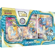 Pokemon Trading Card Games Lucario VSTAR Premium Collection - 6 Pokemon TCG booster packs