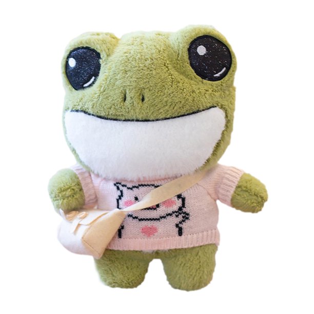 Cojín relleno de rana de 12 pulgadas para decoración de escritorio, regalos estilo 2 Zulema Peluches