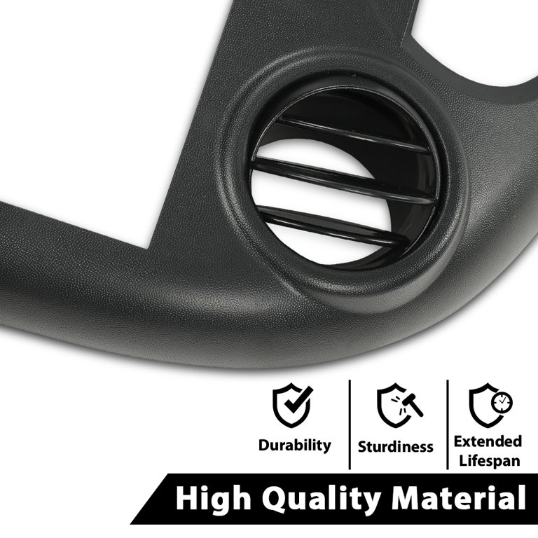 Black Dash Radio Bezel Trim - For 2004-2008 Pontiac Grand Prix - 3 Button - Direct Replacement 3 thumbnail image