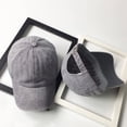 thumbnail image 5 of Unisex Children Casual Solid Baseball Hat Adjustable Washed Baseball Cap, 5 of 5