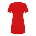 thumbnail image 4 of TAIAOJING Women Dresses Fashion Casual Short Sleeve Crew Neck Solid Ladies Loose Mini Dress, 4 of 5