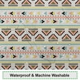 thumbnail image 4 of Mid Century Shower Curtain Boho Abstract Colorful Geometric Triangle Gear Lines Pattern for Modern Bathroom Decor Accessories Shower Curtain Set with 6 Hooks, 36x72 Inches, 4 of 6