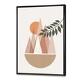 thumbnail image 3 of Designart 'Abstract Moon and Sun In Mountains II' Modern Framed Canvas Wall Art Print, 3 of 5