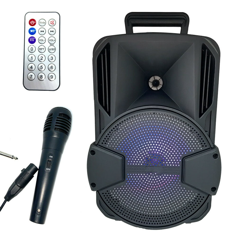 8'' Portable FM Bluetooth Speaker 1000W Subwoofer Heavy Bass Sound
