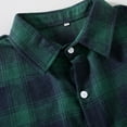 thumbnail image 3 of PNTUTB Men's Fashion Checkered Printed Collared Shirts Button Down Casual Long Sleeve Comfortable Dressy Blouses, 3 of 5
