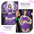 thumbnail image 2 of GOBWCOT Anime Starfire Cosplay Costume for Women Halloween Masquerade Princess Party Outfit, 2 of 7