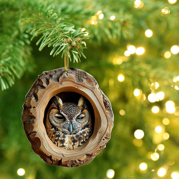 Adornos navideños acrílicos | Adornos colgantes redondos religiosos para árbol de Navidad | Decoración festiva para el hogar