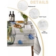 thumbnail image 2 of Blue Tulip Table Cloth, Waterproof Tablecloth for Square Tables, Vintage Spring Floral Retro Art Butterfly Wooden Reusable Washable Fabric Table Cover for Restaurant Kitchen Dining Tables 54"x54", 2 of 9