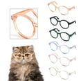 thumbnail image 1 of Happy Date Funny Cute Dog Cat Retro Fashion Sunglasses Mosaic Glasses Transparent Eye-wear Protection Puppy Cat Teacher Bachelor Cosplay Glasses Pet Photos Props, 1 of 8