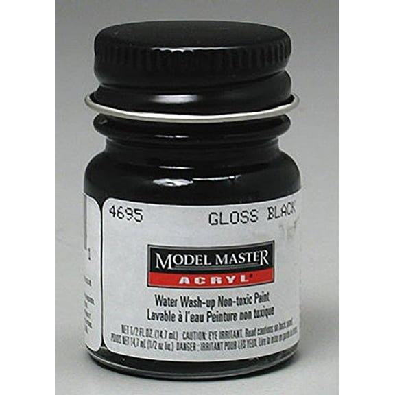 Testor Gloss Black Testors Acrylic Plastic Model Paint Paint