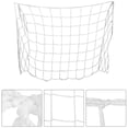thumbnail image 4 of Red de portería de fútbol Baoblaze portátil polietileno blanca para entrenamiento partidos adultos y adolescentes 18 m, 4 of 8