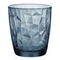 thumbnail image 3 of Set 6 Vasos Vidrio Italiano Old Fashioned, Colección Diamond Bormioli, Vasos para Agua, Cocteles, Licores o Bebidas en las Rocas, Capacidad 385 Ml, Color Azul, 3 of 8
