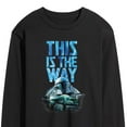 thumbnail image 3 of Star Wars - The Mandalorian This Is The Way Hyperspace - Men's Long Sleeve Graphic T-Shirt, 3 of 5