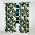 thumbnail image 2 of Designart "Vineyard Grace In Green And Beige" Floral Blackout Curtain Single Panel, 2 of 4