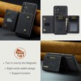 thumbnail image 5 of Feishell Case for Samsung Galaxy A54 5G,Premium PU Leather Magnetic Detachable 2-In-1 Card Pocket Back Flip ID Credit Card Slots Kickstand Shockproof Business Slim Phone Case,Black, 5 of 11