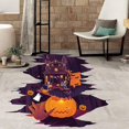 thumbnail image 1 of Calcomanías de pared de Halloween en 3D, calcomanías de pared para piso con forma de castillo de calabaza, calcomanías de pared extraíbles de Halloween, Hola, 1 of 5