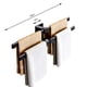 thumbnail image 4 of Toallero Gardenne, organizador de toallas, toallero, izquierda, derecha, móvil, montaje en pared, sin perforaciones, bilateral, ahorra espacio, suministros para baño y aseo., 4 of 8