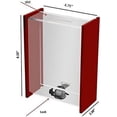 thumbnail image 2 of MCB Clear Charity Donation Box ,Ballot Box ,Ticket Boxes ,Collection Box , Tip Container - W/sliding Door & Display (Blue), 2 of 3