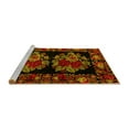 thumbnail image 2 of Ahgly Company Machine Washable Indoor Round Medallion Yellow French Area Rugs, 5' Round, 2 of 4