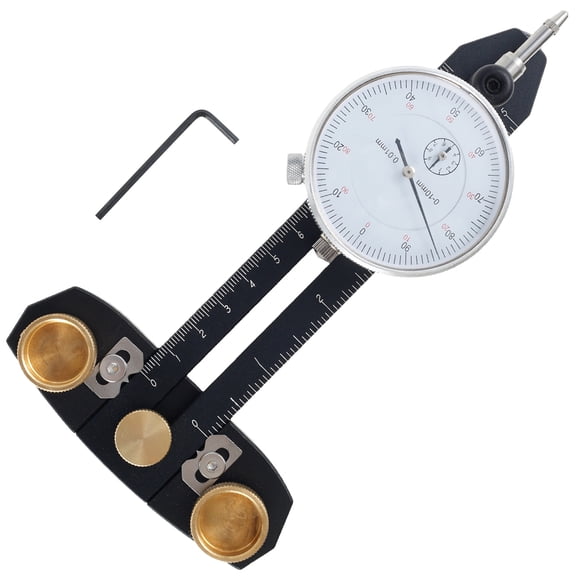 Table Saw Dial Indicator 0.01 mm Accuracy Adjustable Table Saw Alignment Gauge Calibrator Aluminum Alloy Table Saw Dial Gauge Corrector Machinery Tool Alignment System for Table Saw