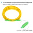 thumbnail image 4 of Uxcell 15M/49.2Ft Single-mode Simplex Fiber Optic Patch Cable SC/APC-SC/APC for Router Switches Transceivers, 4 of 6