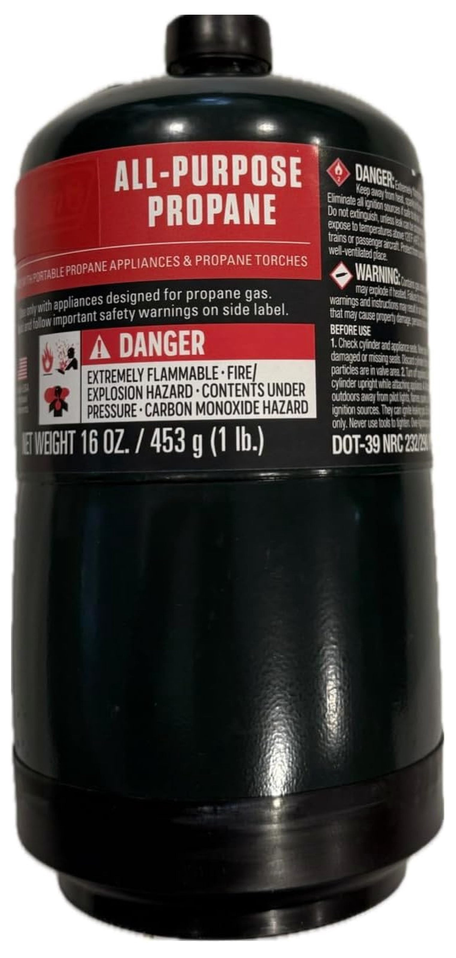 Propane Replacement Fuel Cylinders Camping- 16 Oz (6 Pack) Factory Pre-filled and Ready to Use