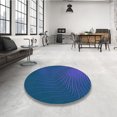 thumbnail image 3 of Ahgly Company Indoor Rectangle Patterned Bright Navy Blue Area Rugs, 2' x 5', 3 of 6